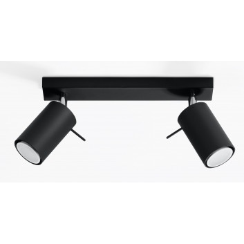 Plafon dvojitý Sollux Ligthing Ring 2, 30cm, GU10 2x40W, bílý