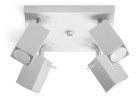 Plafon poczwórny Sollux Ligthing Merida 4, 25cm, GU10 4x40W, bílý