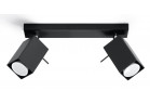 Plafon dvojitý Sollux Ligthing Merida 2, 30cm, GU10 2x40W, černá