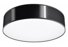 Plafon Sollux Ligthing Arena 25, kruhový, 25cm, E27 1x60W, černá
