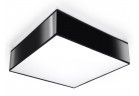 Plafon Sollux Ligthing Horus 35, čtvercová, 35cm, E27 2x60W, černá