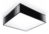 Lampa závěsná Sollux Ligthing Horus 45, čtvercová, 45cm, E27 2x60W, černá