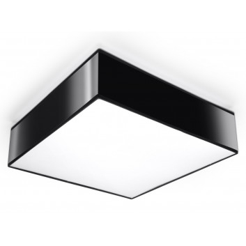 Lampa závěsná Sollux Ligthing Horus 45, čtvercová, 45cm, E27 2x60W, černá