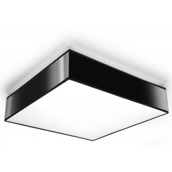 Plafon Sollux Ligthing Horus 35, čtvercová, 35cm, E27 2x60W, černá