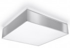 Plafon Sollux Ligthing Horus 45, čtvercová, 45cm, E27 3x60W, šedá