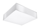 Plafon Sollux Ligthing Horus 25, čtvercová, 25cm, E27 1x60W, bílý