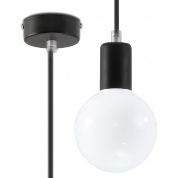 Lampa závěsná Sollux Ligthing Edison, 8cm, E27 1x60W, bílá