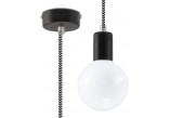 Lampa závěsná Sollux Ligthing Edison, 8cm, E27 1x60W, fiálová