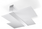 Plafon Sollux Ligthing Massimo, 50cm, E27 2x60W, chrom/bílý