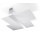 Plafon Sollux Ligthing Massimo, 50cm, E27 2x60W, chrom/bílý