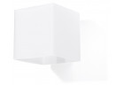 Nástěnné svítidlo Sollux Ligthing Rico, 10cm, čtvercová, G9 1x40W, bílý