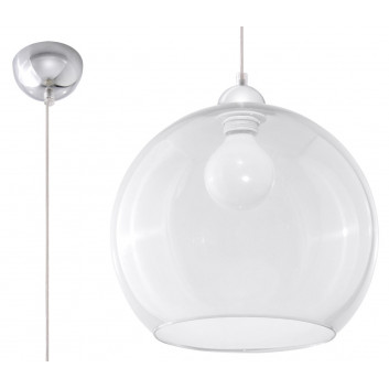 Nástěnné svítidlo keramický Sollux Ligthing Vega Line, 32cm, E27 1x60W, bílý