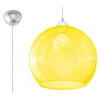 Lampa závěsná Sollux Ligthing Ball, 30cm, E27 1x60W, modrá