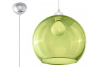 Lampa závěsná Sollux Ligthing Ball, 30cm, E27 1x60W, zelený
