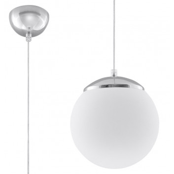 Lampa závěsná Sollux Ligthing Ball, 30cm, E27 1x60W, bílý
