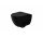 Závěsné wc Rea Carlo Mini, bez splachovacího okruhu, 49,5x37 cm + sedadlo s pozvolným sklápěním - černá matnáný