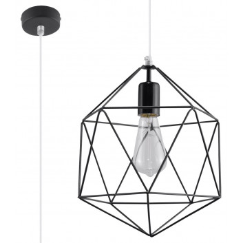 Lampa závěsná Sollux Ligthing Gaspere, 25cm, E27 1x60W, bílý