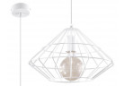 Lampa závěsná Sollux Ligthing Umberto, 33cm, E27 1x60W, bílý