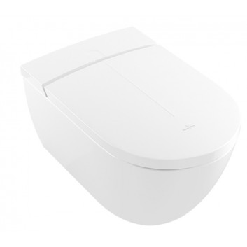 Toaleta myjąca Villeroy & Boch ViClean I100, oválný, 38,5x59,5cm, bez splachovacího okruhu, CeramicPlus, Weiss Alpin