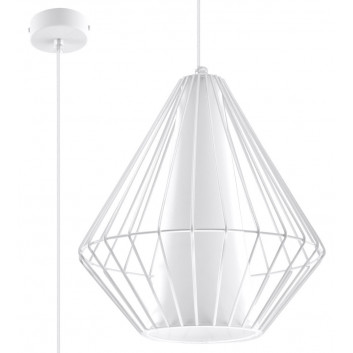 Lampa závěsná Sollux Ligthing Celta, 25cm, E27 1x60W, bílý