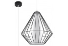 Lampa závěsná Sollux Ligthing Demi, 28cm, E27 1x60W, černá
