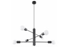 Żyrandol Sollux Ligthing Duomo 6, 60cm, E27 6x60W, černá