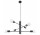 Żyrandol Sollux Ligthing Duomo 6, 60cm, E27 6x60W, černá