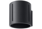 Nástěnné svítidlo Sollux Ligthing Inez, 10cm, kruhový, GU10 1x40W, černá