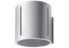 Nástěnné svítidlo Sollux Ligthing Inez, 10cm, kruhový, GU10 1x40W, šedá