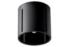 Plafon Sollux Ligthing Inez, 10cm, kruhový, G9 1x40W, černá