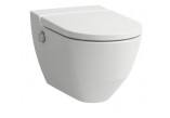 Toaleta myjąca Laufen Cleanet Riva, podvěsná, 60x35,5cm, bez splachovacího okruhu, sedadlo s pozvolným sklápěním, bílý 