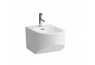 Bidet podvěsný Laufen Sonar, 54x37cm, s otvorem na baterie, bílý