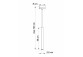 Plafon Sollux Ligthing Merida 6L, 8x120cm, 6xGU10 LED 6W, bílý