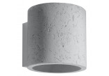 Nástěnné svítidlo Sollux Ligthing Orbis, 12cm, beton, kruhový, 1xG9 LED 4,5W, šedá