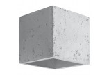 Nástěnné svítidlo Sollux Ligthing Quad, 12cm, beton, čtvercová, 1xG9 LED 4,5W, šedá