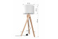 Plafon Sollux Ligthing Legno 3, 70cm, 3xE27 60W, naturalne dřevo, bílý