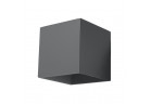 Nástěnné svítidlo Sollux Ligthing Quad, 12cm, beton, čtvercová, 1xG9 LED 4,5W, šedá