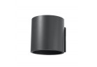 Nástěnné svítidlo Sollux Ligthing Orbis 1, 12cm, kruhový, 1xG9 LED 4,5W, antracit