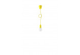 Lampa závěsná Sollux Ligthing Diego 1, 9cm, 1xE27 60W, žlutá