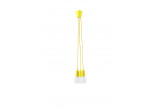 Lampa závěsná Sollux Ligthing Diego 3, 16cm, 3xE27 60W, žlutá