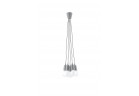 Lampa závěsná Sollux Ligthing Diego 5, 24cm, 5xE27 60W, šedá