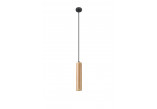 Lampa závěsná Sollux Ligthing Lino 1, 8cm, GU10 1x40W, naturalne dřevo