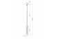 Lampa závěsná Sollux Ligthing Borgio 1, 8cm, GU10 1x40W, bílý/beton