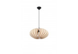 Lampa závěsná Sollux Ligthing Oriana, 30cm, E27 1x60W, černá/naturalne dřevo