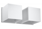 Nástěnné svítidlo Sollux Ligthing Quad 2, 26cm, dvojitý, GU9 2x40W, bílý