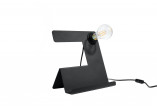 Lampa biurkowa Sollux Ligthing Incline, 25cm, E27 1x60W, bílý