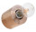 Nástěnné svítidlo Sollux Ligthing Salgado, 10cm, kruhový, E27 1x60W, naturalne dřevo