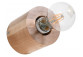 Plafon Sollux Ligthing Salgado, 10cm, kruhový, E27 1x60W, naturalne dřevo