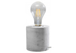 Nástěnné svítidlo Sollux Ligthing Salgado, 10cm, kruhový, beton, E27 1x60W, šedá