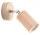 Nástěnné svítidlo Sollux Ligthing Berge, 10cm, kruhový, GU10 1x40W, naturalne dřevo/chrom
